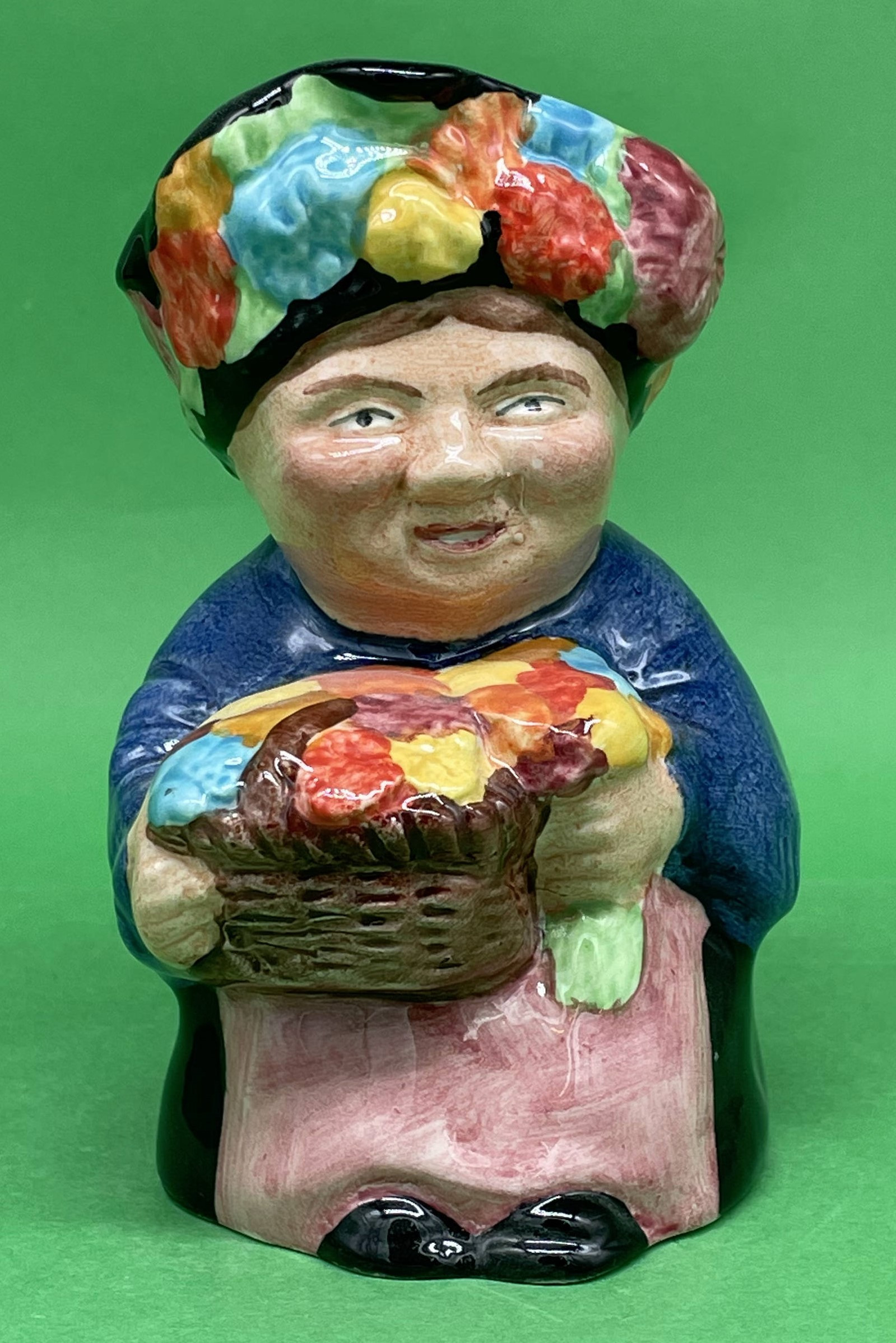 Flower Seller toby jug Bairstow Manor Pottery circa 2005